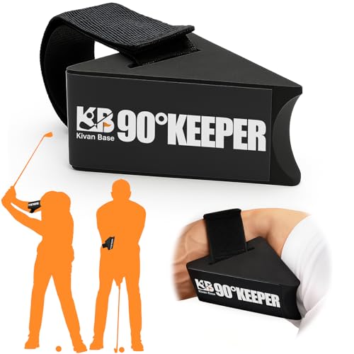 Kivan Base Golf Swing Trainer Aid, 90°Keeper Golf Posture Correction Training Aid, Professional Swing Accuracy Improvement Tool for Preventing Over Swinging
