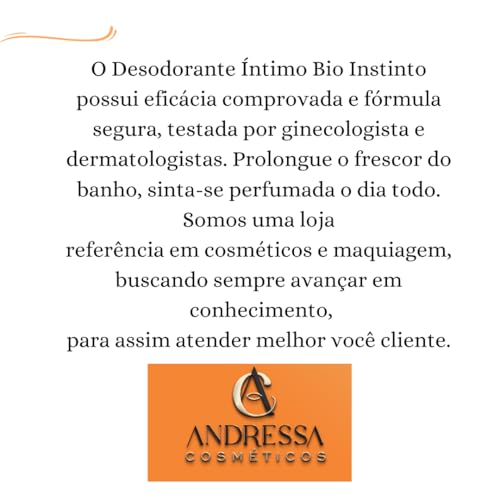 Kit Perfume Desodorante íntimo Delicada+Morango+Algodão Doce Bio Instinto 50ml
