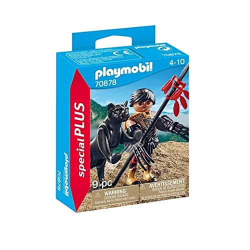 PLAYMOBIL Special Plus Guerrero con Pantera 70878, a Partir de 4 años