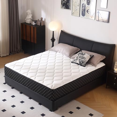 Com4Rest Queen Mattress, 10 Inch Hybrid Memory Foam Queen Size Mattress in a Box, with Pocket Springs, Pressure Relief, Breathable Comfort, CertiPUR-US by Com4Rest - Used condition - CA$192.50