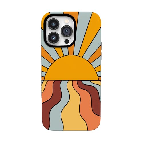 Casely iPhone 14 Pro Max Case | Shine On | Retro Sunset | Bold Protective Design | Compatible with MagSafe