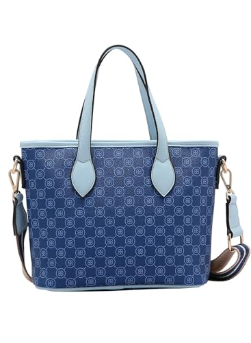 Bolsa Feminina de Mão Chenson Sport Monograma Azul