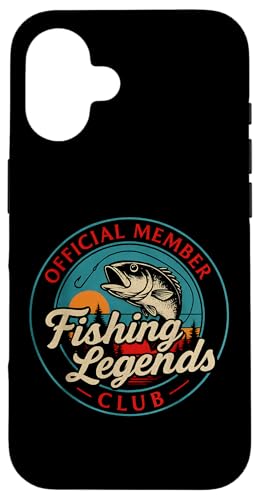 Fisherman Funny Fishing Legends Club Official Fisherman Mens Coque pour iPhone 16