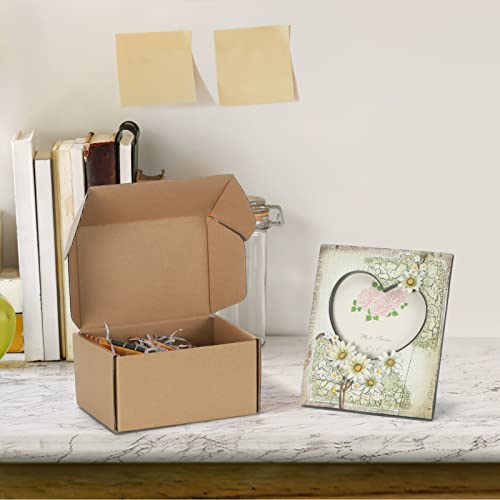 Pemtow 6x4x3 Small Shipping Boxes Set of 20, Brown Corrugated Cardboard Literature Mailer Box for Packaging, Mailing, Business by Pemtow - Image 7