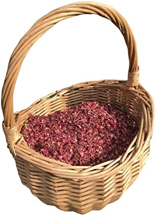 TOFFEL Wedding Confetti Ecofriendly Biodegradable Packs | 2 Litres (25 Guests) | 125g Large | Dried Rose Petals Flowers, 100% Natural Confetti | Potpourri, candle making, Table Decorations (Large Red)