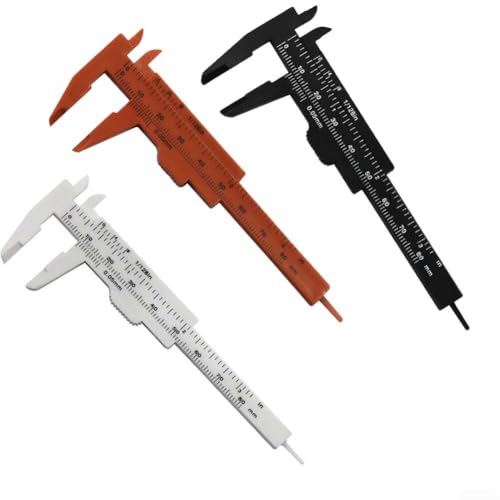 Mi-ni Calibrador Vernier 0-80 mm de plástico deslizante regla de medición micrómetro para fabricación