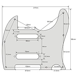 IKN Plaque à gratter avant pour guitare 8 trous SS Pickguard avec vis de montage pour style Tele Nashville standard, 3… - Les Beatles, Paul McCartney, John Lennon, RIngo Starr, George Harrison IKN Plaque à gratter avant pour guitare 8 trous SS Pickguard avec vis de montage pour style Tele Nashville standard, 3… – Image 6