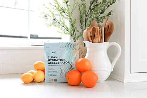 1To3 Life | Clean Hydration Accelerator | Low Sugar, Low Calorie, Immune Support | Hydration Multiplier | Electrolyte Drink Mix | Vegan & Non-Gmo | 15 Sticks (Passion Fruit) #TOP4
