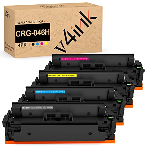 v4ink 046H Compatible Toner Cartridge Replacement for Canon 046 046H Toner Cartridge High Yield Set for Canon ImageClass MF731Cdw MF733Cdw MF735Cdw LBP653Cdw LBP654Cdw 4-Pack (4PK CRG046H) -  SO-TN450-BM14