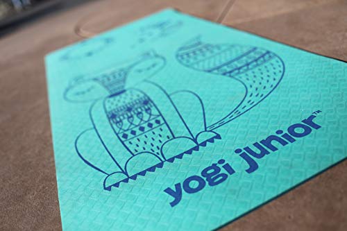 Yogi Junior Kids Yoga Mat - Pvc Free - Double Layered Tpe Foam (Glacier Boho Fox) #TOP5