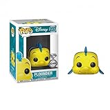 - Figurine Disney La Petite Sirene - Flounder Polochon Glitter Exclu Pop- Matière vinyl- Vendu