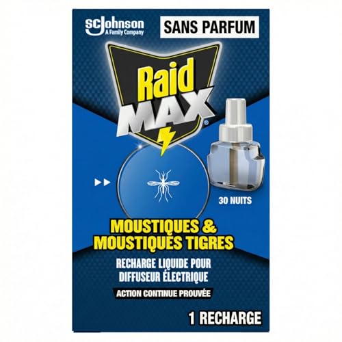 Moustiques Solutions : Raid Max Recharge Diffuseur Électrique Liquide sans parfum