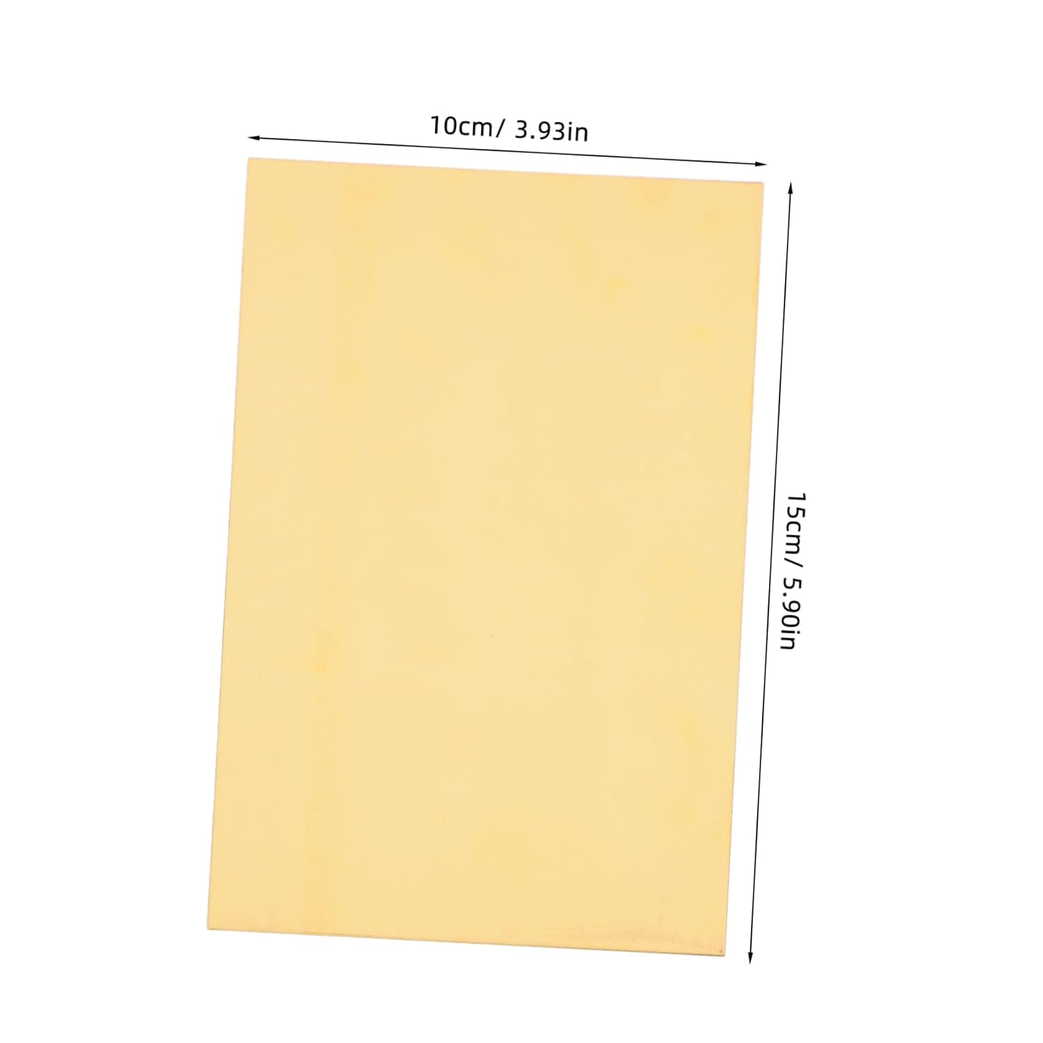 Hemobllo 2pcs Brass Sheets for Crafts and Electrical Repairs Brass Plate for Jewelry Making and Creative Projects