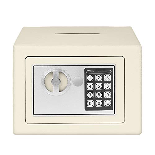 Flexzion Electronic Depository Safe Box With Drop Slot Posting Opening - Digital Keypad Combination Lock Security Cabinet For Home Office Money Documents Gun Cash Deposit Hotel (12"X8"X8") #TOP7