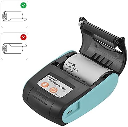 Funien Thermal Printer,PT-210 Portable Thermal Printer Handheld 58mm Receipt Printer for Retail Stores Restaurants Factories Logistics, 10 Paper Rolls