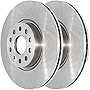 AutoShack R44281PR Front Brake Rotors Pair of 2 Driver and Passenger Side Replacement for Audi Q3 A3 Sportback e-tron A3 Quattro TT Quattro VW Passat Tiguan GTI CC Beetle Eos Golf Alltrack Jetta FWD