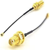 Hailege 5 szt. IPX IPEX U.FL do SMA żeńska antena pigtail Wi-Fi koncentryczny kabel o niskiej stracie 6 cali (15 cm)