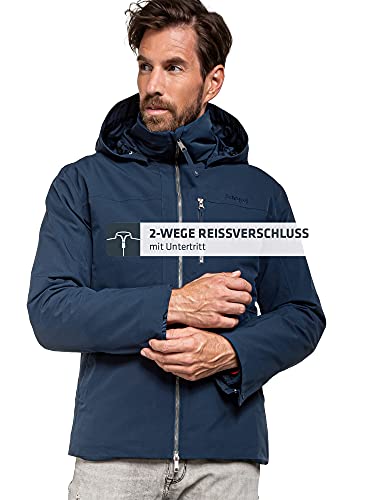Foto von Schöffel Herren 3in1 Jacket Krakau M, wind- und wasserdichte Winterjacke aus 4-Wege-Stretch mit abnehmbarer Kapuze, mit separat verwendbarer Steppjacke, navy blazer, 54