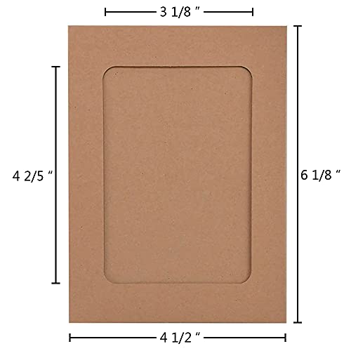 Marcos de fotos de papel kraft de 10 x 15 cm para evitar marcos pesados en paredes 3