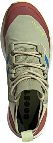 adidas Men's Terrex Free Hiker Gore-Tex Hiking Shoe, Magic Lime/Blue Rush/Pulse Lime - 84