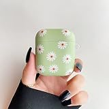 ZTOFERA Compatible with Apple Airpods 2 & 1 Case, Anti-Scratch Cute Daisy Pattern Protective Case Li