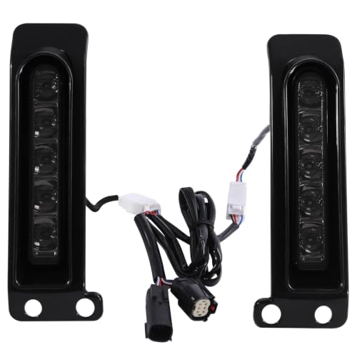 Luces de moto para moteros de ruta nocturna con kit led impermeable negro