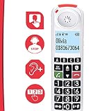 swissvoice Xtra 2355, szerokoprzyciskowy bezprzewodowy telefon DECT z automatyczną sekretarką, wzmocnienie audio, głośne dzwonki, kompatybilny z aparatami słuchowymi, funkcja blokady połączeń
