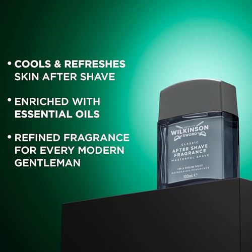 Wilkinson Sword Classic Men's Aftershave Fragrance, Great Addition to Wash Bags for Men's Grooming, Practical Gifts, Aftershave for Men, 100ml - Image 3