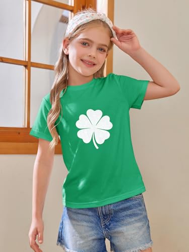 Image of Girls Short Sleeve T Shirts Kids Summer Tops Crewneck Tees 5-14 Years