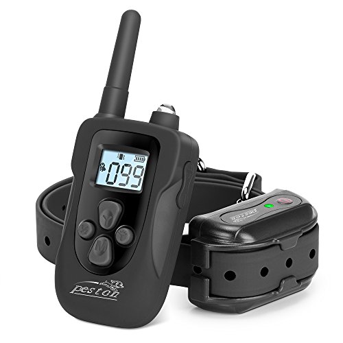PESTON Dog Shock Collar, Dog Training Collar with Remote - Rechargeable and Waterproof, Dogs (10Lbs - 100Lbs)