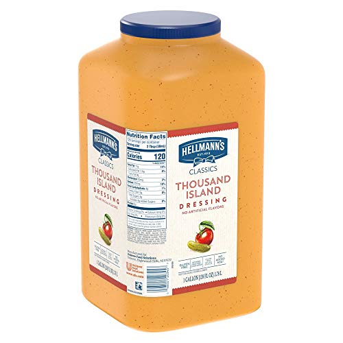 Hellmann's Classics Thousand Island Salad Dressing Jug Gluten Free, No Artificial Flavors, Added Msg Or High Fructose Corn Syrup, Colors From Natural Sources, 1 Gallon #TOP5