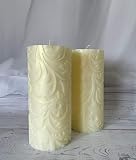 Magik Life Decorative Pillar Candles-3x6 inch - Unscented Long Lasting Handcrafted Royal Candles for