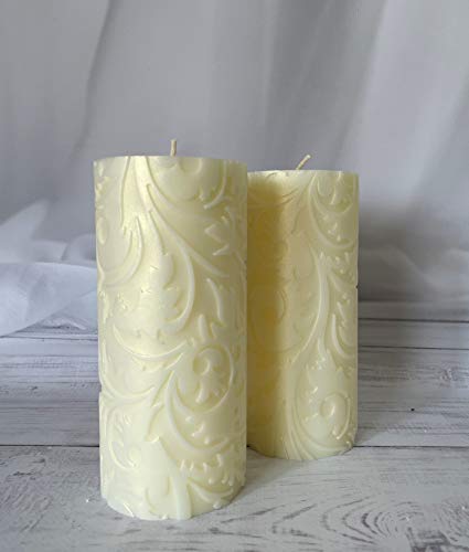 Magik Life Decorative Pillar Candles-3X6 Inch - Unscented Long Lasting Handcrafted Royal Candles For Home Decoration Restaurant Weddings Spa Events Church- 70 Hour Burn Time - Smokeless & Dripless #TOP26