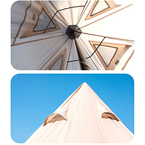 Outdoor Indiase Tipi Tent Ultralight Piramide Tipi Tenten Voor Backpacken, Kamperen, Wandelen, Bushcraft, Reizen, Winter Familie Camping - Afbeelding 5