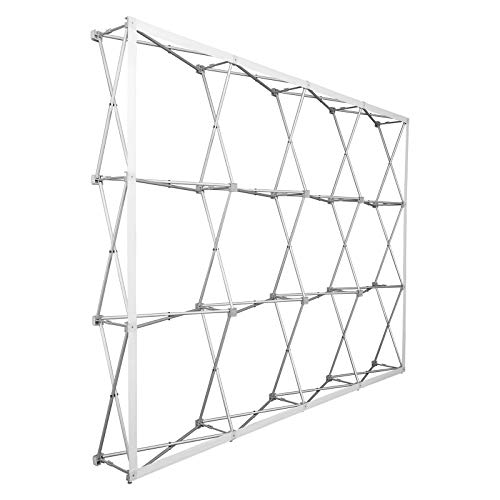 Vispronet® Pop Up Faltdisplay Klett mit gerader Front | ✓ faltbare Messewand | ✓ Display mit Klettsystem (4 x 3 Felder)