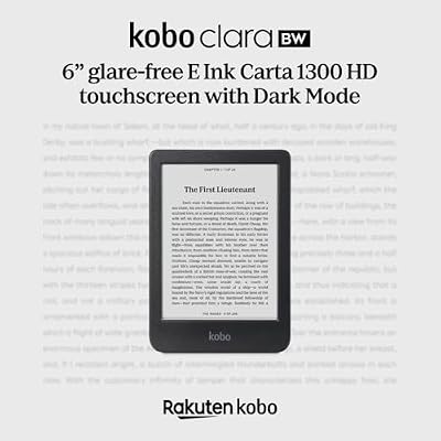 Kobo Clara BW | eReader | 6 Glare-Free Touchscreen with ComfortLight PRO | Dark Mode Option | Audiobooks | Waterproof | 16GB of Storage | Black