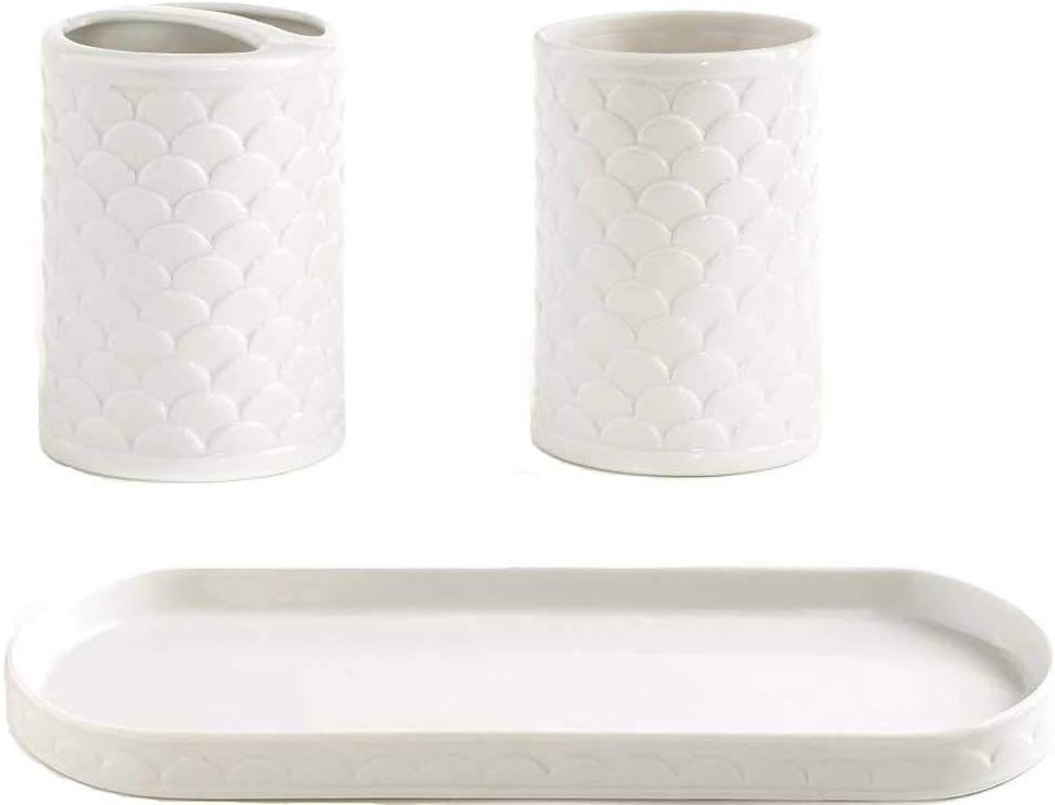 Kassatex 3Piece Bath Accessory Set, Scala Bath Accessories
