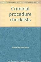 Criminal procedure checklists 0836614887 Book Cover