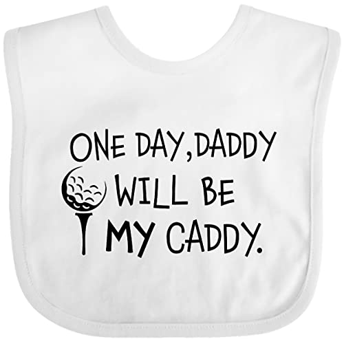 inktastic 1 Day, Daddy Will Be MY Caddy- Kids Golfing Baby Bib
