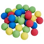 OLYCRAFT 30pcs 4 Color Assorted Foam Tennis Balls 4cm Soft Foam Tennis Balls Soft Lightweight Ball High-Density Foams Practice Ball Pet Chewable Sphere for Tenni and Pickleball Practice