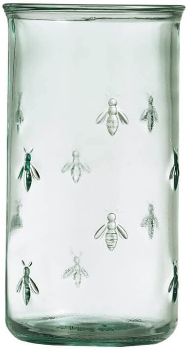 Recycled Glass Beer Glasses (Set of 2) - Bee (575ml) Large