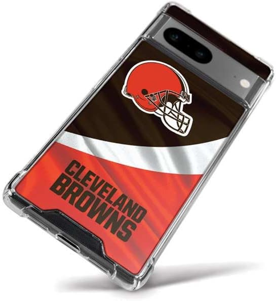 Skinit Clear Phone Case Compatible with Google Pixel 8a - Officially Licensed NFL Cleveland Browns Design
