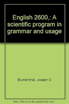 Unknown Binding English 2600,: A scientific program in grammar and usage Book