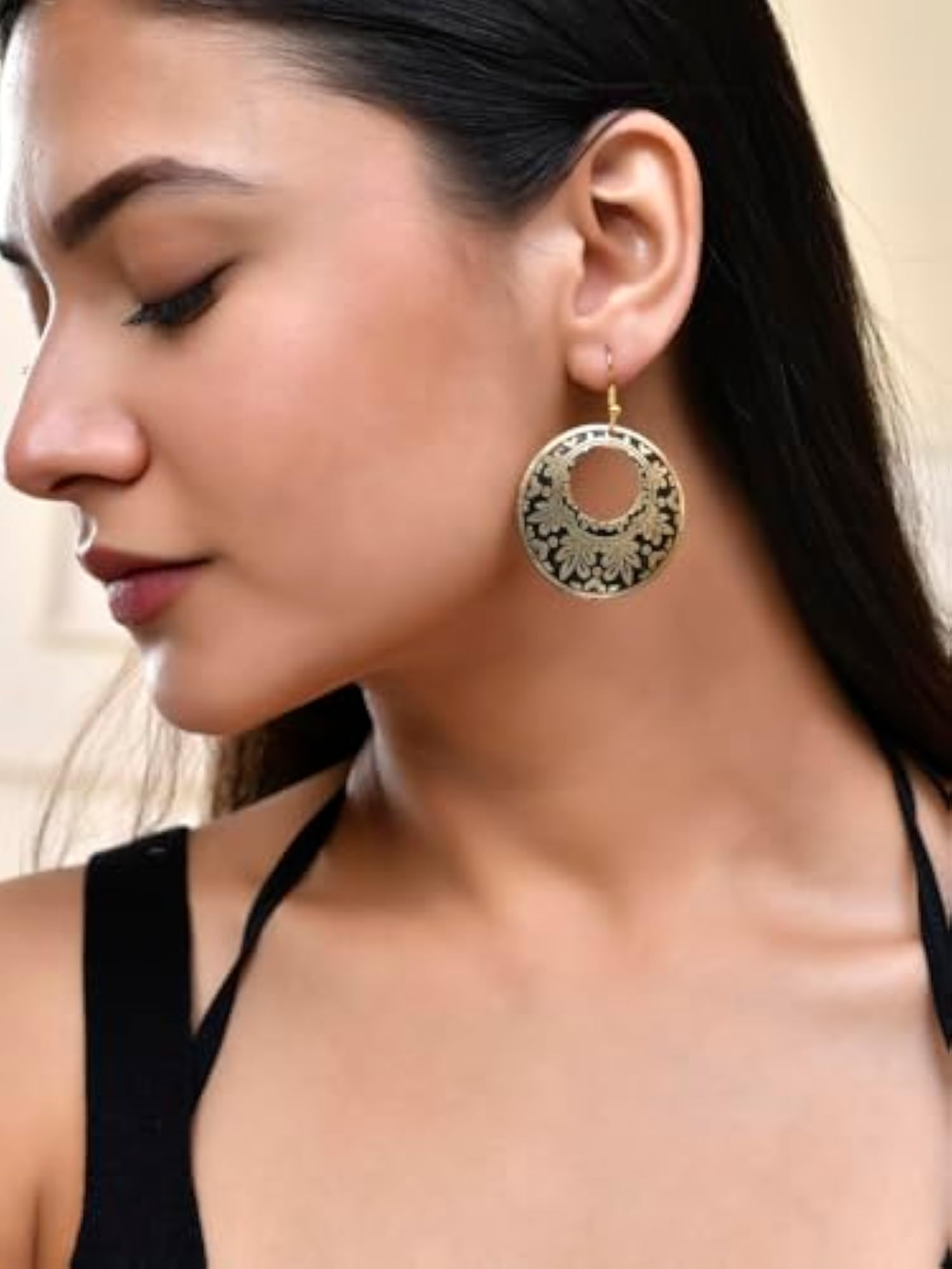 Round Hoop Earrings Set for Women & Girls