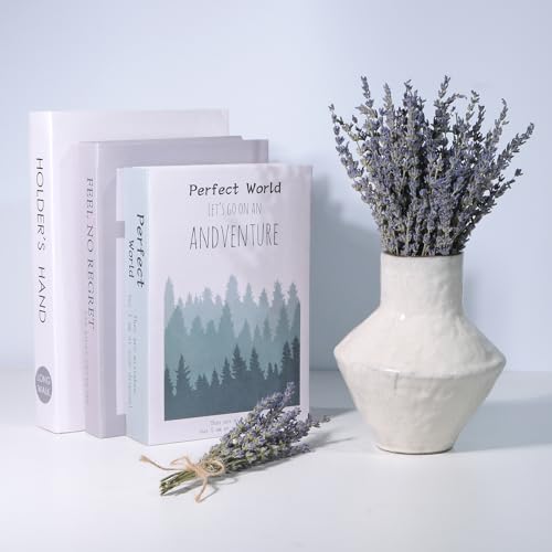 Lavanda seca 150 tallos, flores naturales moradas 7.2-8.2 pulg miniatura 2