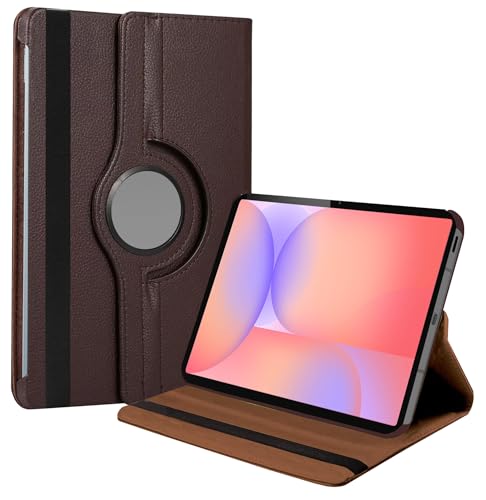 Image of TGK 360 Rotatable Flip Cover for Samsung Galaxy Tab S10 Lite 5G 10.9 inch Case Model SM-X400 /SM-X406B 2025 (Brown)