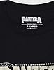 Pantera Black Printed Skull Logo Text Crew Neck Short-Sleeved T-Shirt Size M #1