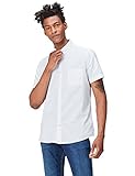camisa blanca hombre manga corta en colombia Detalle de pespunte en el bolsillo frontal