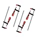 Produktbild 4 Stück Schraubzwinge Set, F Klemmzwinge Temperguss Spannweite Holzbearbeitung Clamps Bar Stahlmaterial, DIY Handwerkzeug Kit Verbreitet beim Kleben und Spleißen 50x300mm