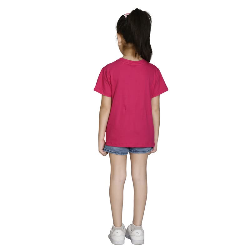 Image of Nusyl Girls Solid Cotton Blend Tshirts - Soft & Comfortable Half-Sleeves T-Shirts | Casual Wear for Kids & Teen Girls | Half Sleeves T-Shirts |- NUGCTSH001-PO2-1